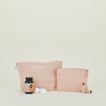 Simple Linen Zipper Pouch - Blush