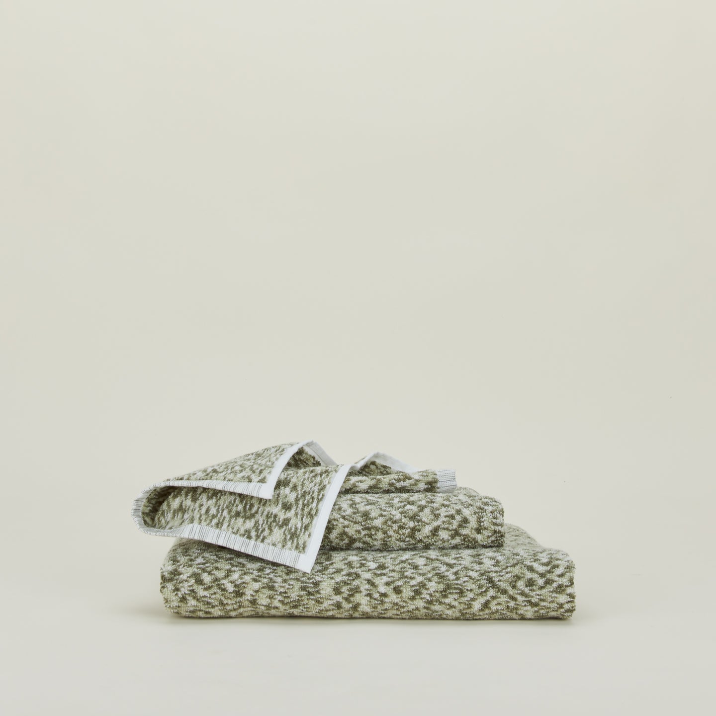 Space Dye Terry Towel - Olive
