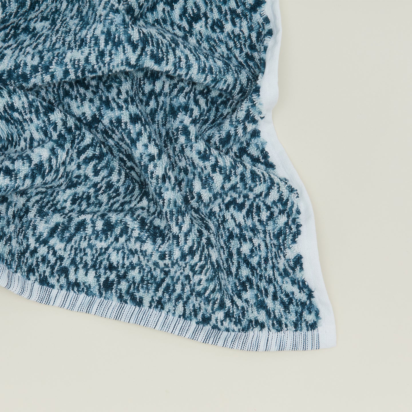Space Dye Terry Towel - Peacock