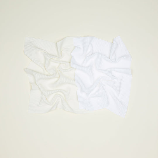 Essential Waffle Dish Towel - Ivory/White