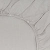 Simple Linen Fitted Sheet - Light Grey