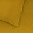 Simple Linen Pillowcases, Set of 2 - Mustard