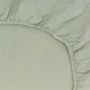 Simple Linen Fitted Sheet - Sage