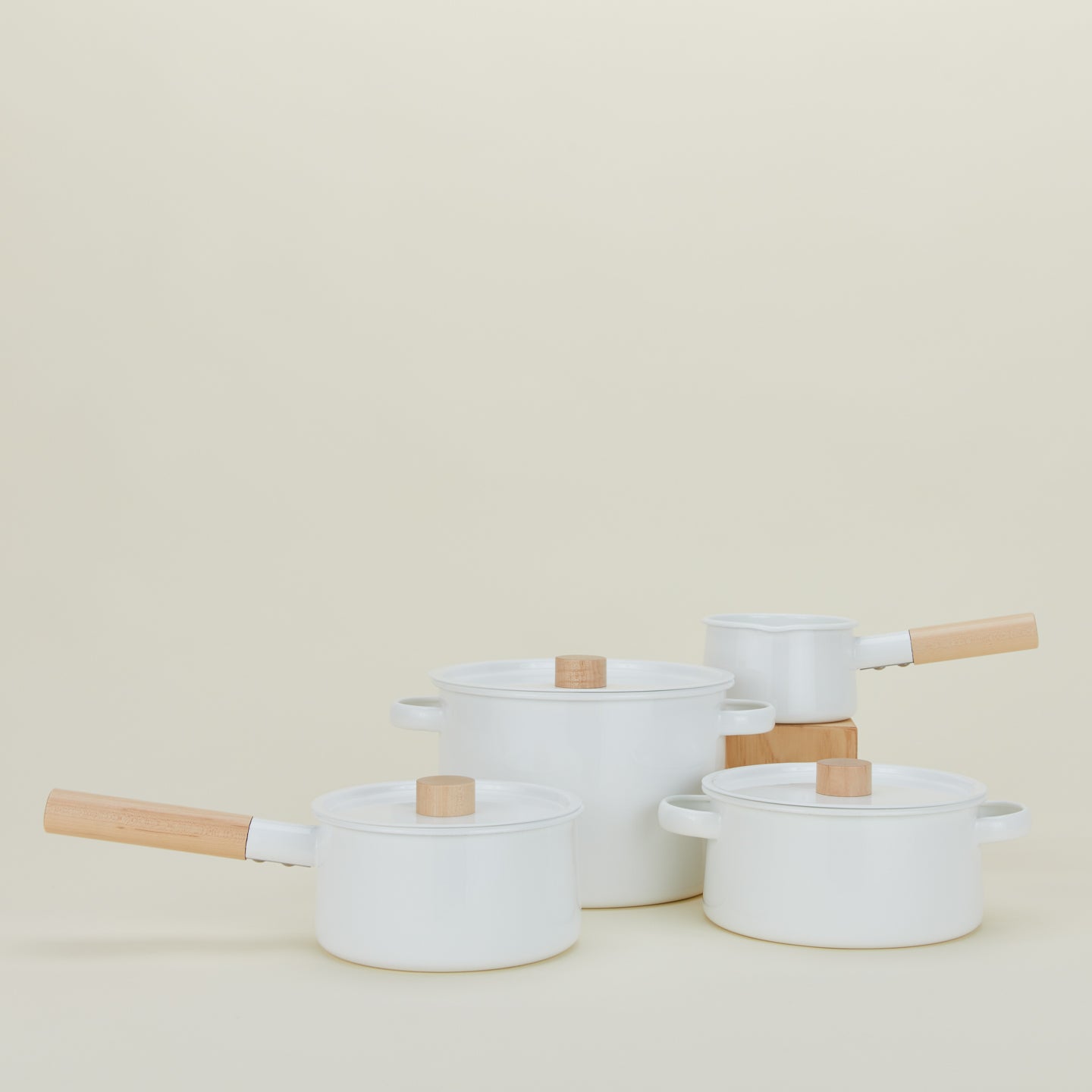 Enameled Milk Pot