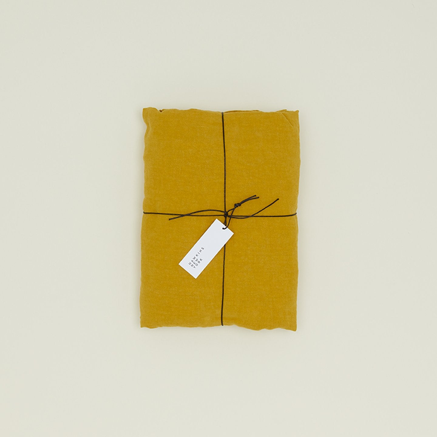 Simple Linen Fitted Sheet - Mustard