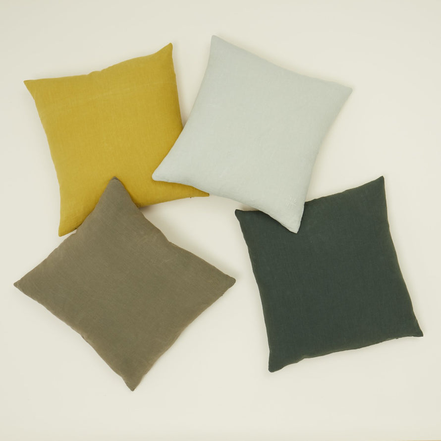 Simple Linen Euro Sham - Sage