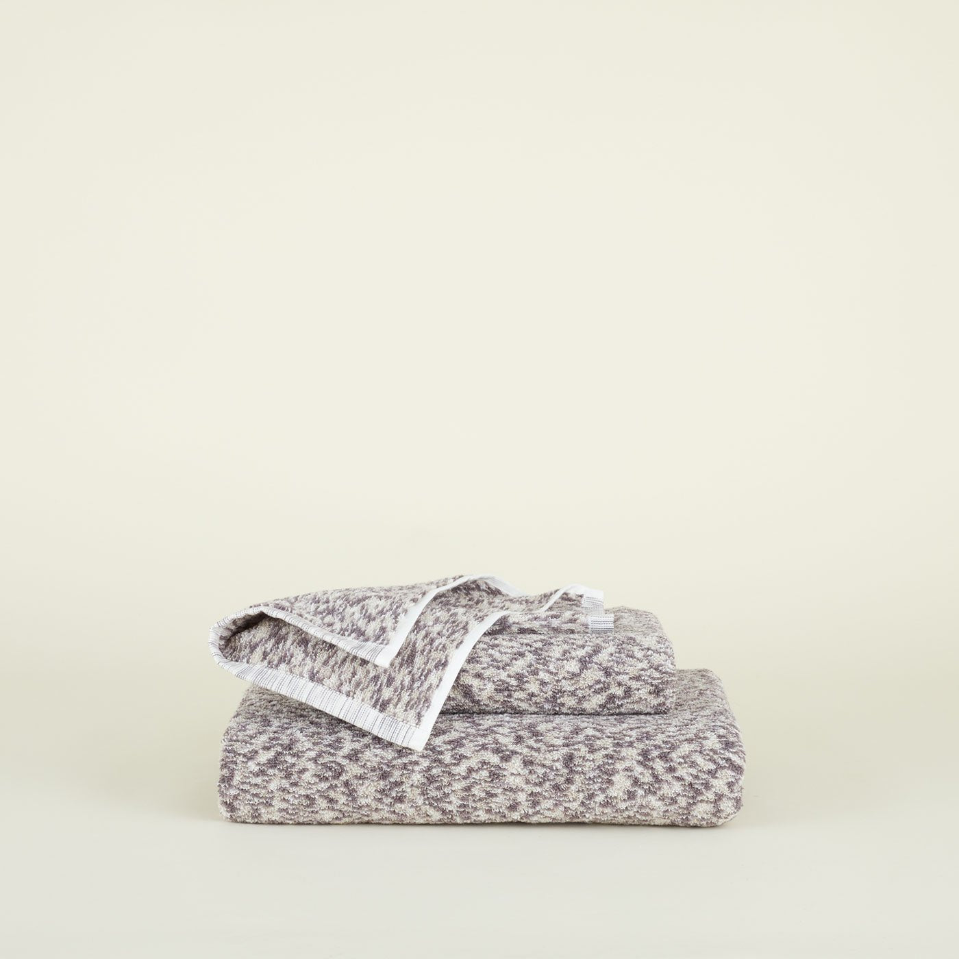 Space Dye Terry Towel - Grey